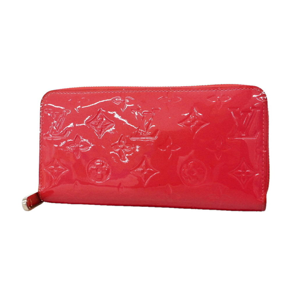 Louis Vuitton Vernis Zippy Wallet M90346 Hot Pink Women's Long